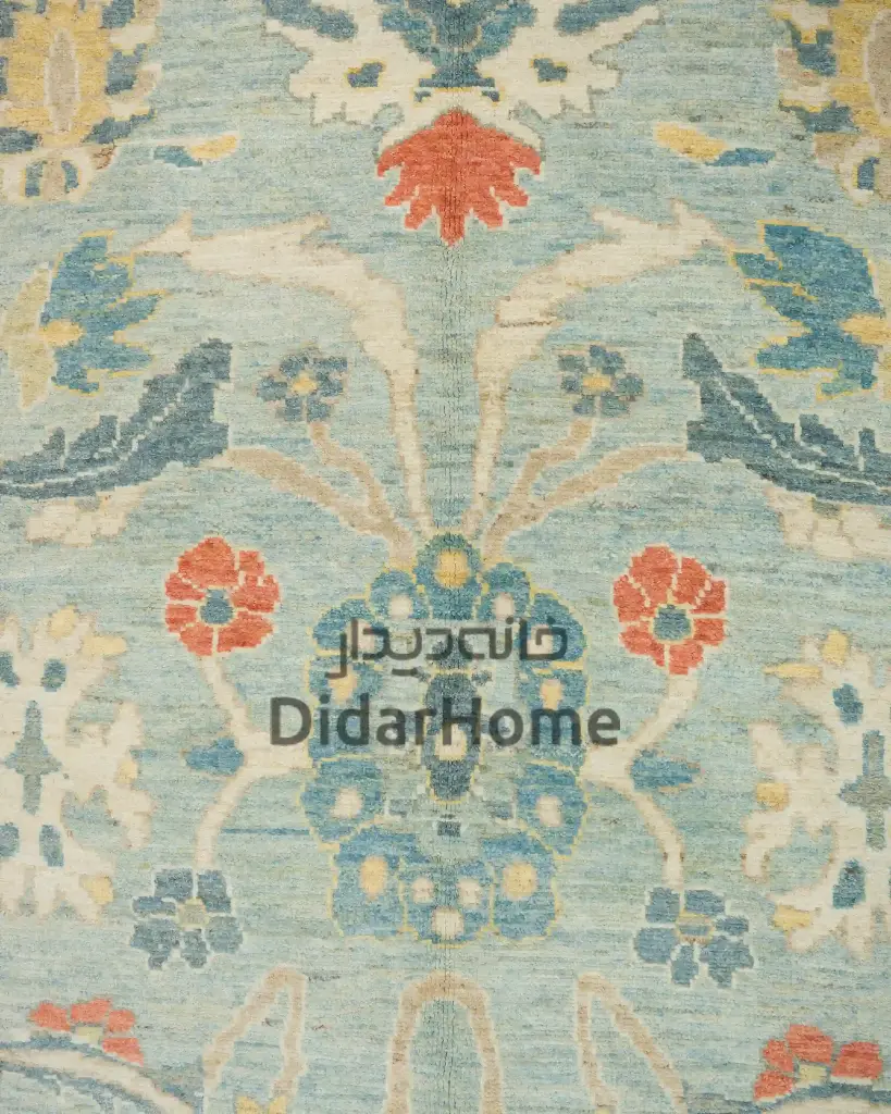فرش دستباف سلطان آباد طرح افشان شش متری (زیگلر محل)