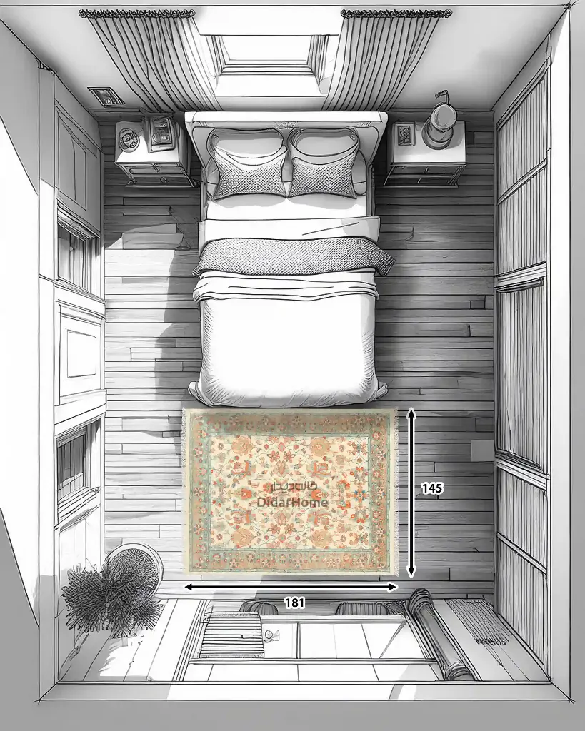 فرش دستباف سلطان آباد طرح افشان سه متری (زیگلر محل)