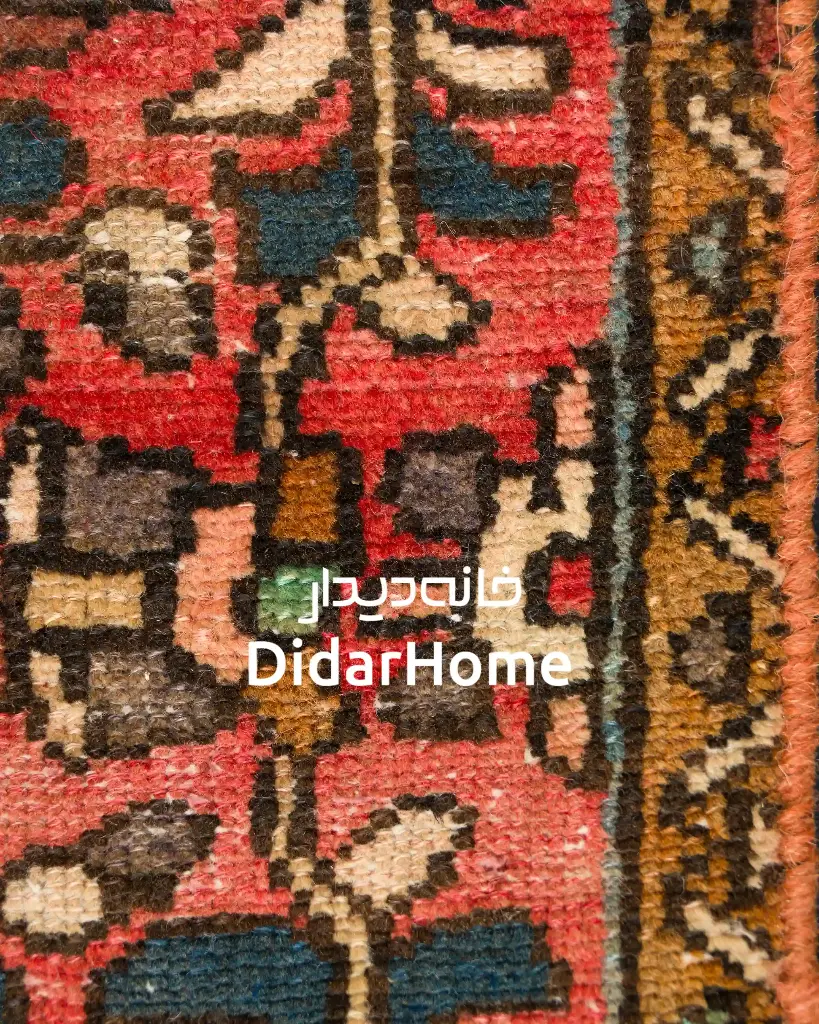 فرش دستباف مدرن همدان طرح ترنجی ذرع و نیم