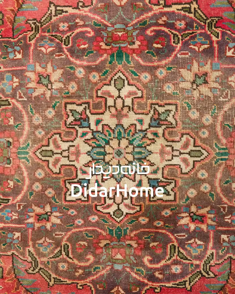 فرش دستباف مدرن تبریز طرح ترنجی سه متری