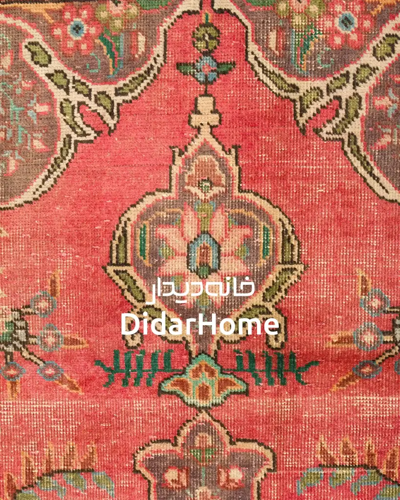 فرش دستباف مدرن تبریز طرح ترنجی سه متری