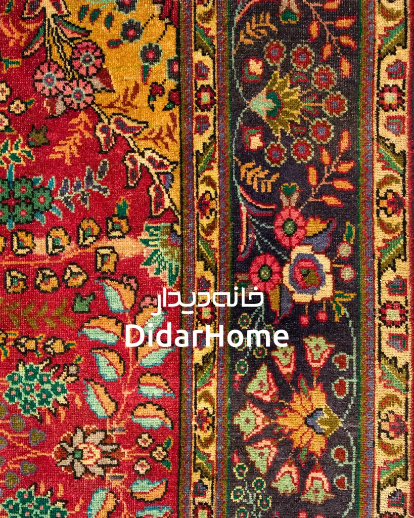 فرش دستباف مدرن تبریز طرح ترنجی نه متری