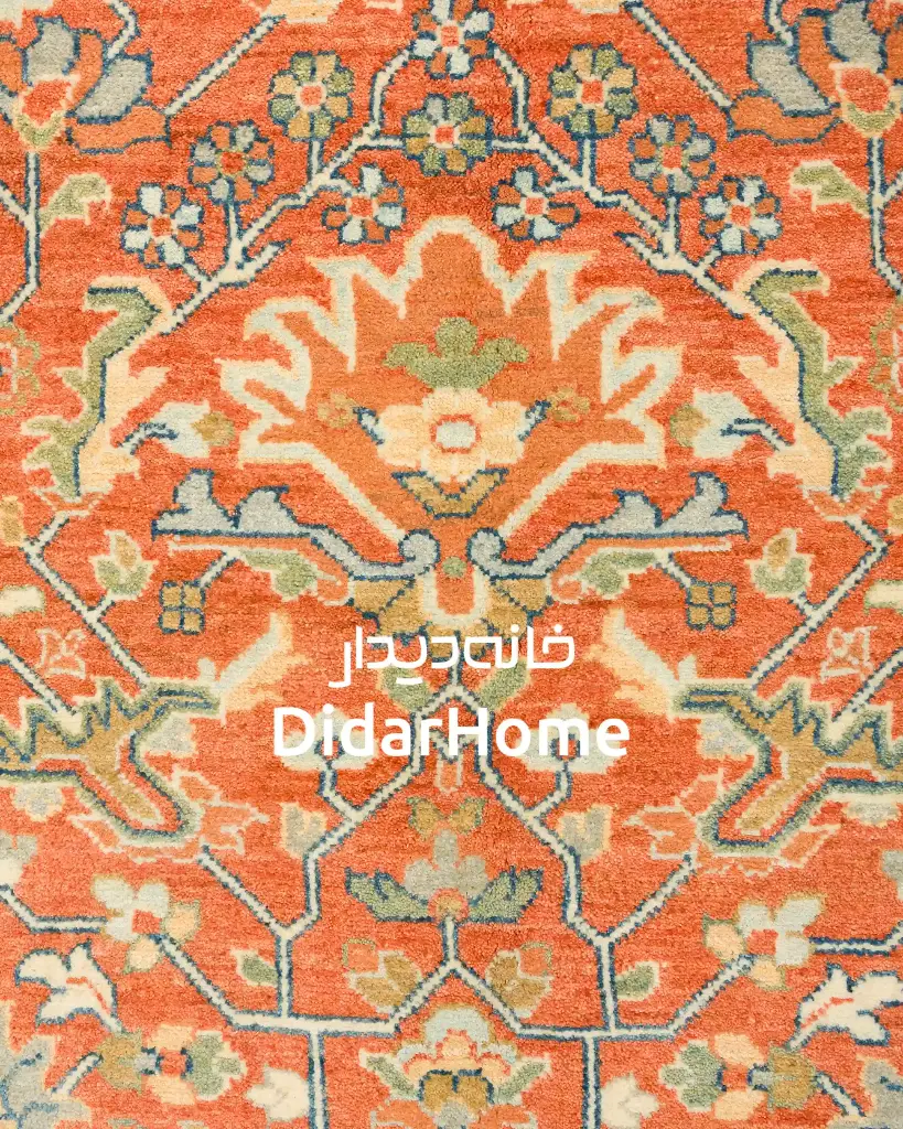 فرش دستباف هریس طرح افشان شش متری