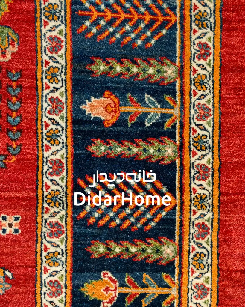 فرش دستباف قشقایی طرح درخت زندگی نه متری