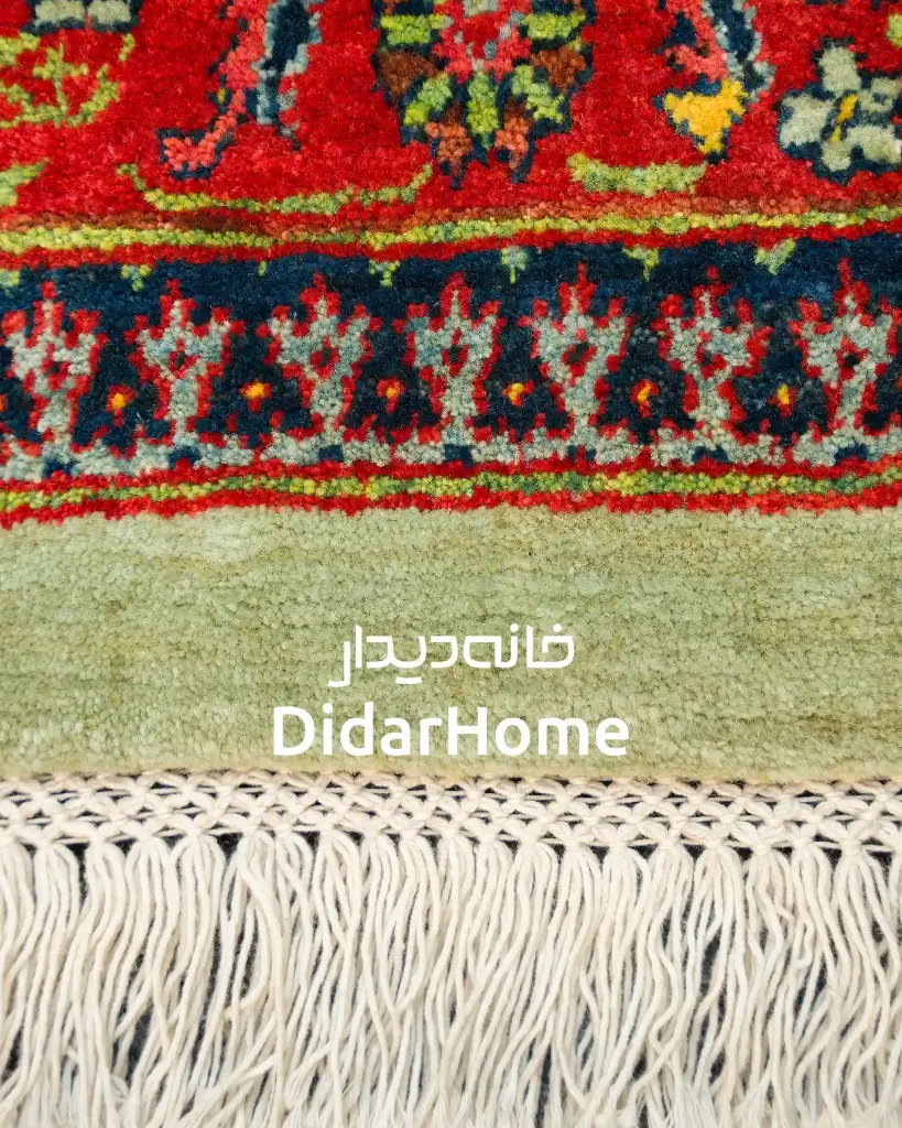 فرش دستباف بیجار گروس طرح ترنجی ذرع و نیم