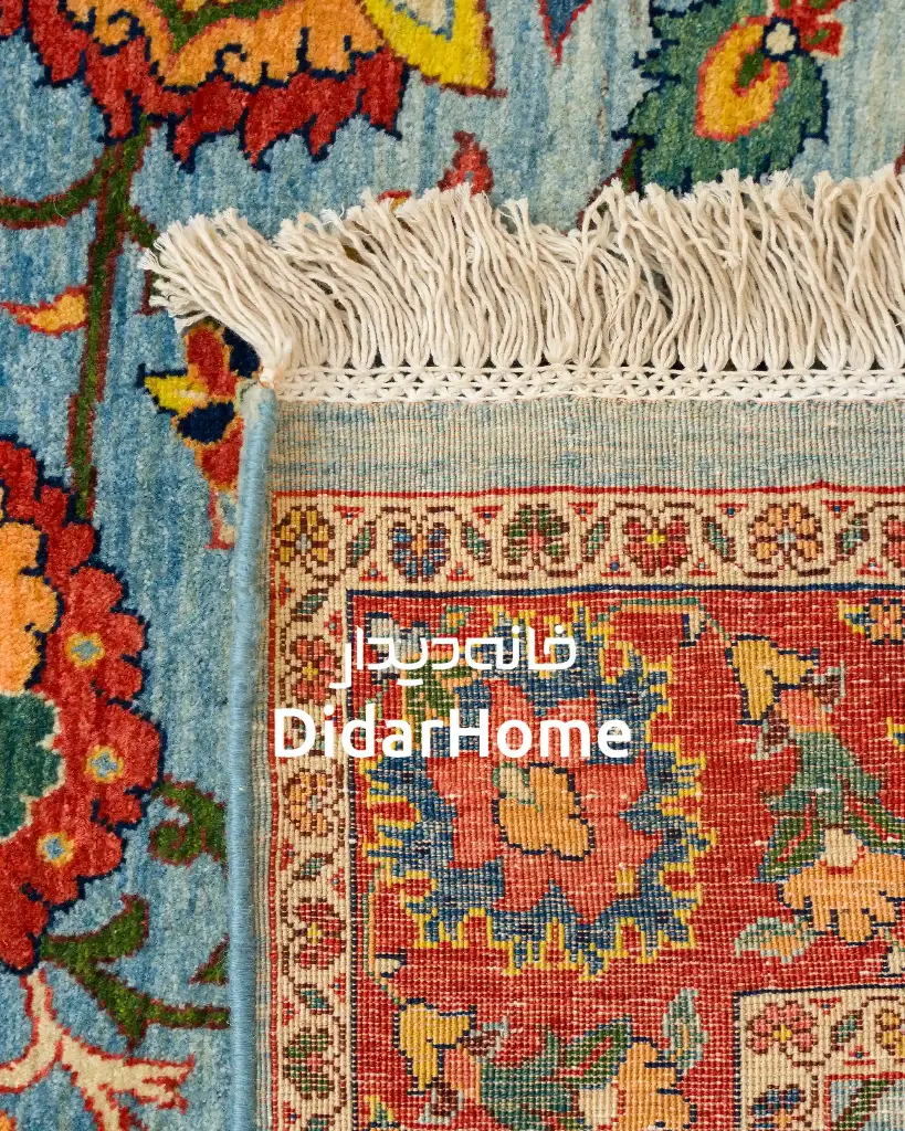 فرش دستباف تبریز  ۴۰ رج طرح افشان ذرع و نیم