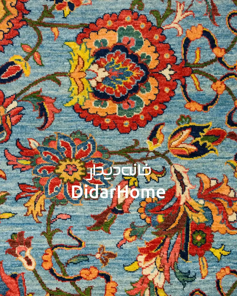 فرش دستباف تبریز  ۴۰ رج طرح افشان ذرع و نیم