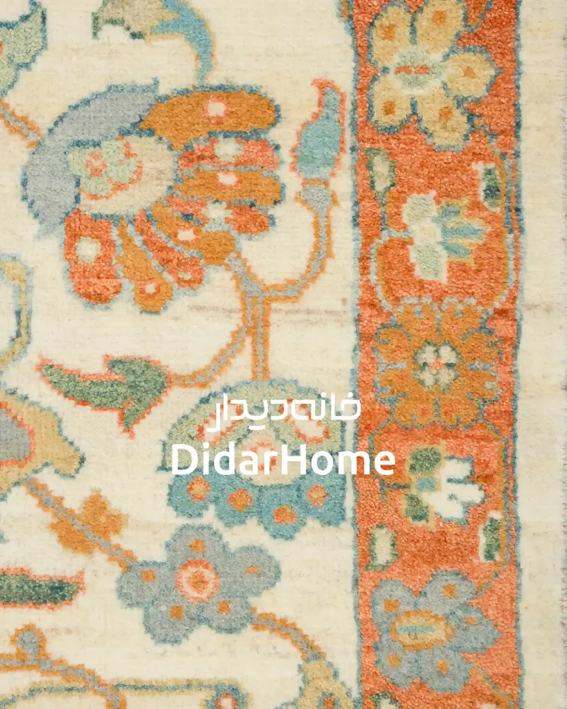 فرش دستباف سلطان آباد طرح افشان ذرع و نیم (زیگلر محل)