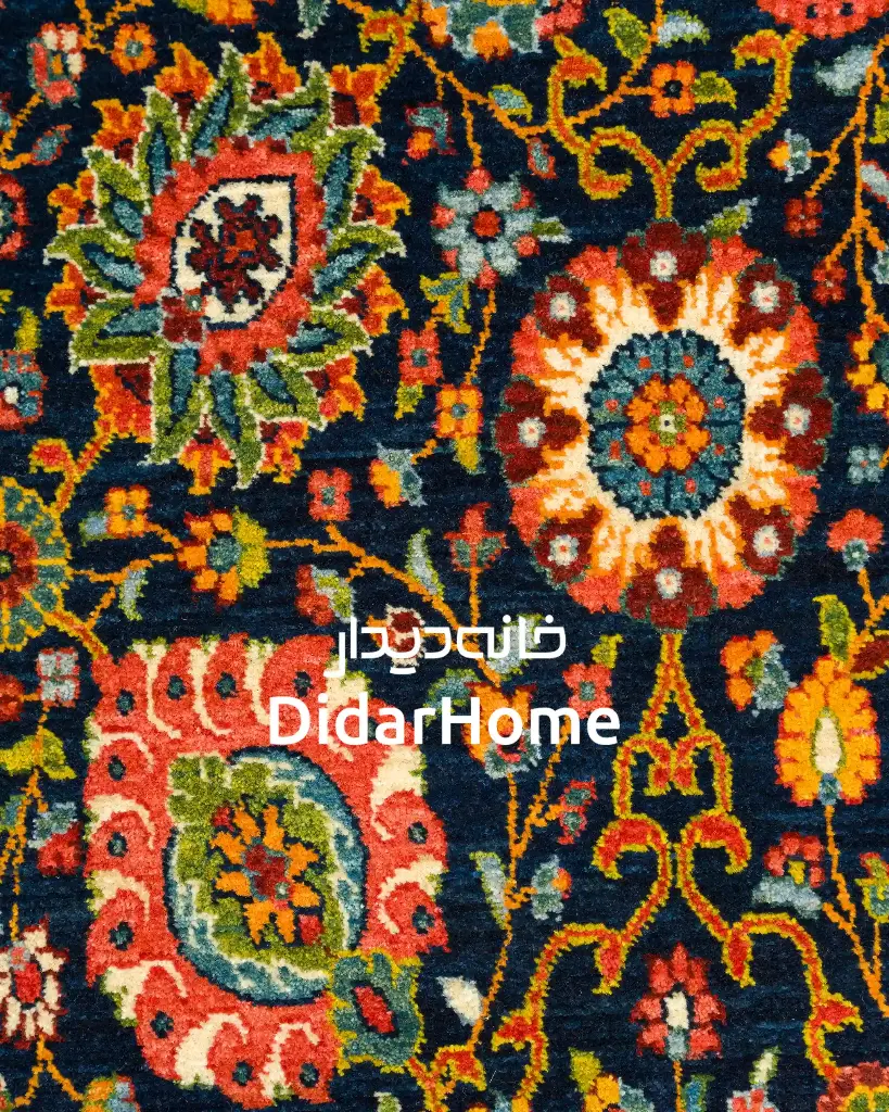 فرش دستباف تبریز ۴۵ رج طرح افشان ۱/۱۶ متری