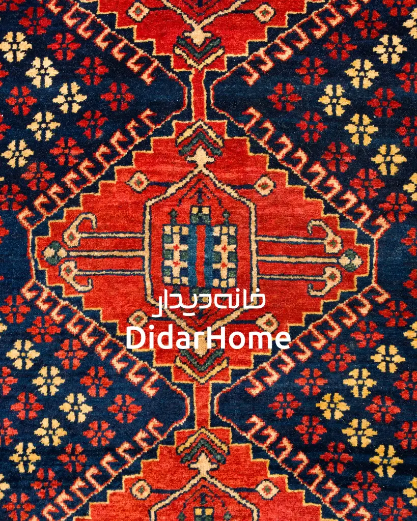 فرش دستباف بختیاری طرح ترنجی ۱/۱۵ متری