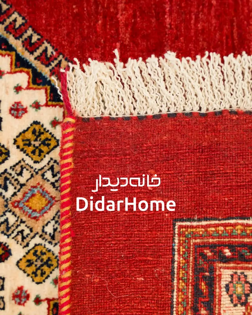 فرش دستباف قشقایی طرح ترنجی ۲/۰۹ متری