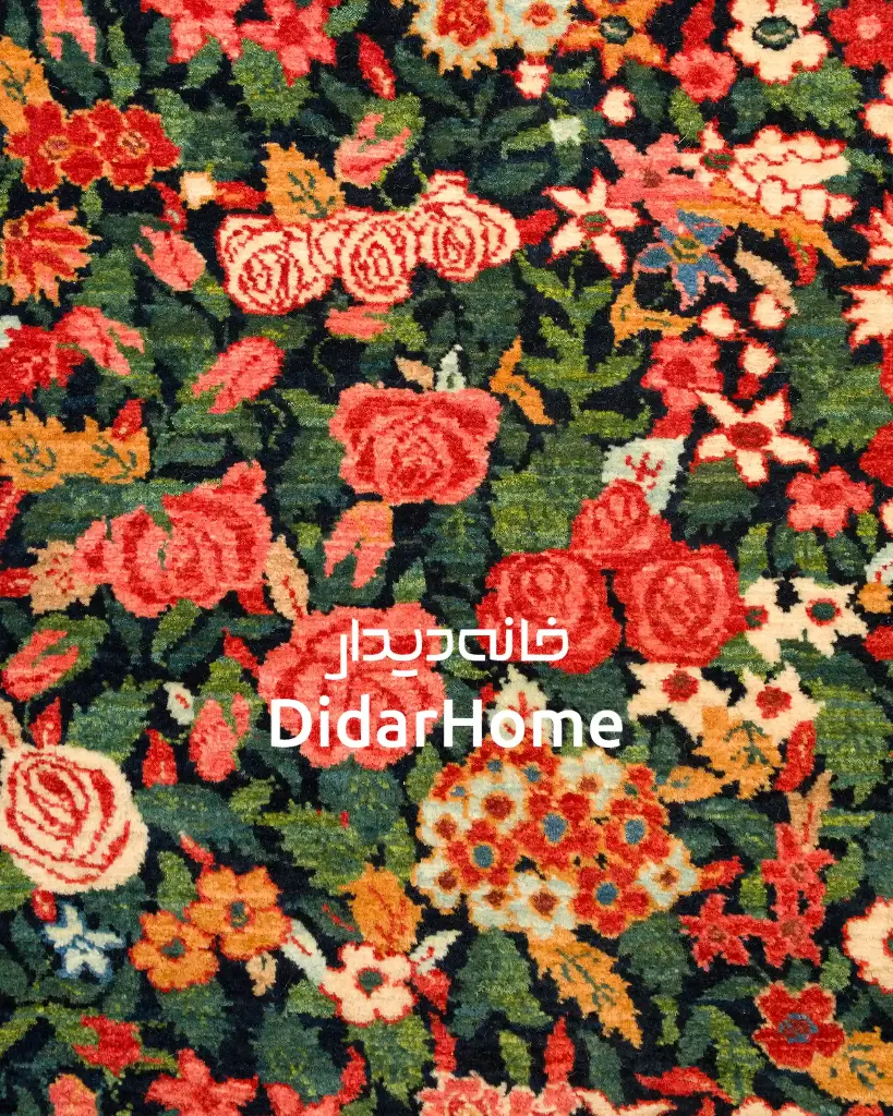 کناره دستباف بیجار طرح هزارگل