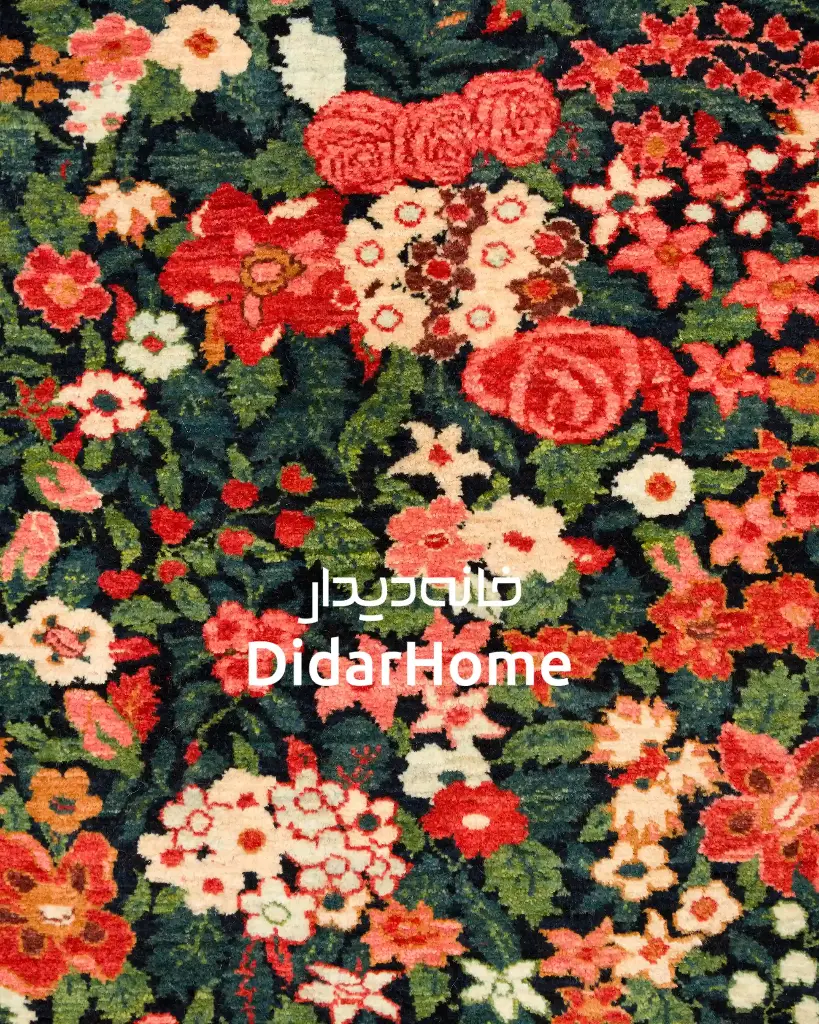 فرش دستباف بیجار طرح هزارگل ۳/۷۸ متری