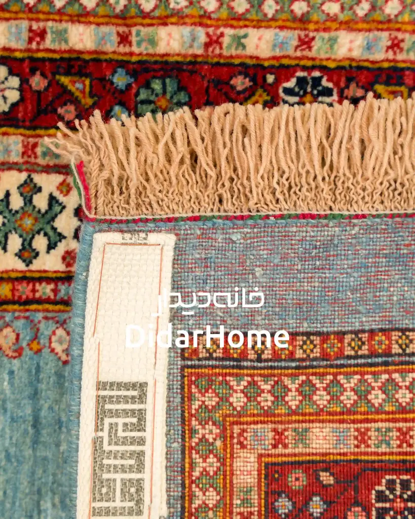 فرش دستباف قشقایی طرح کفساده ۰/۶۱ متری