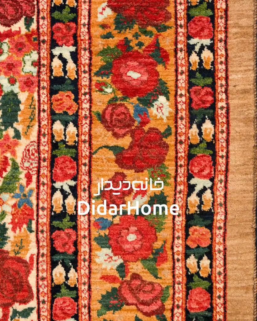 فرش دستباف بیجار طرح هزارگل ۴/۰۴ متری