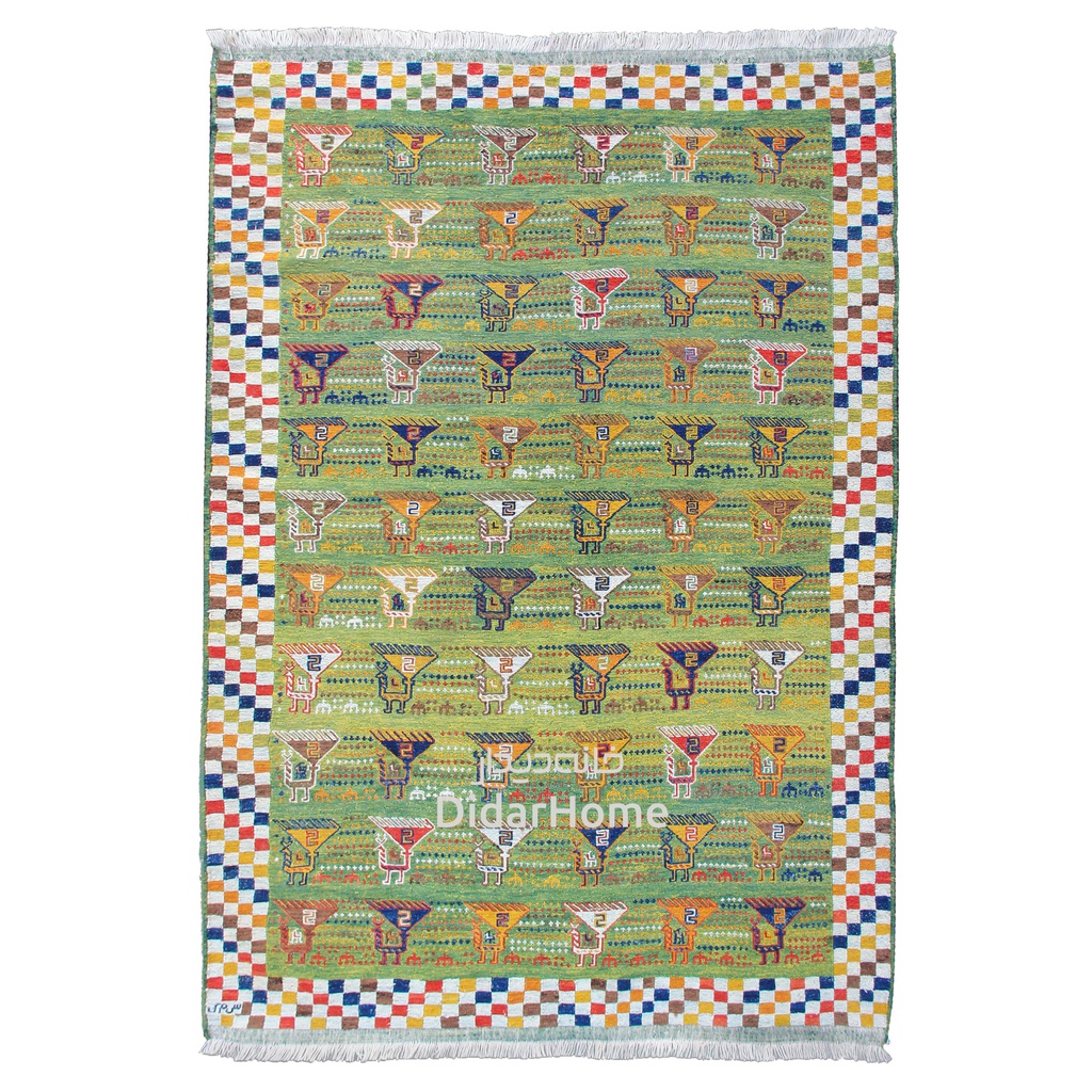 گلیم دستباف قشقایی سه متری