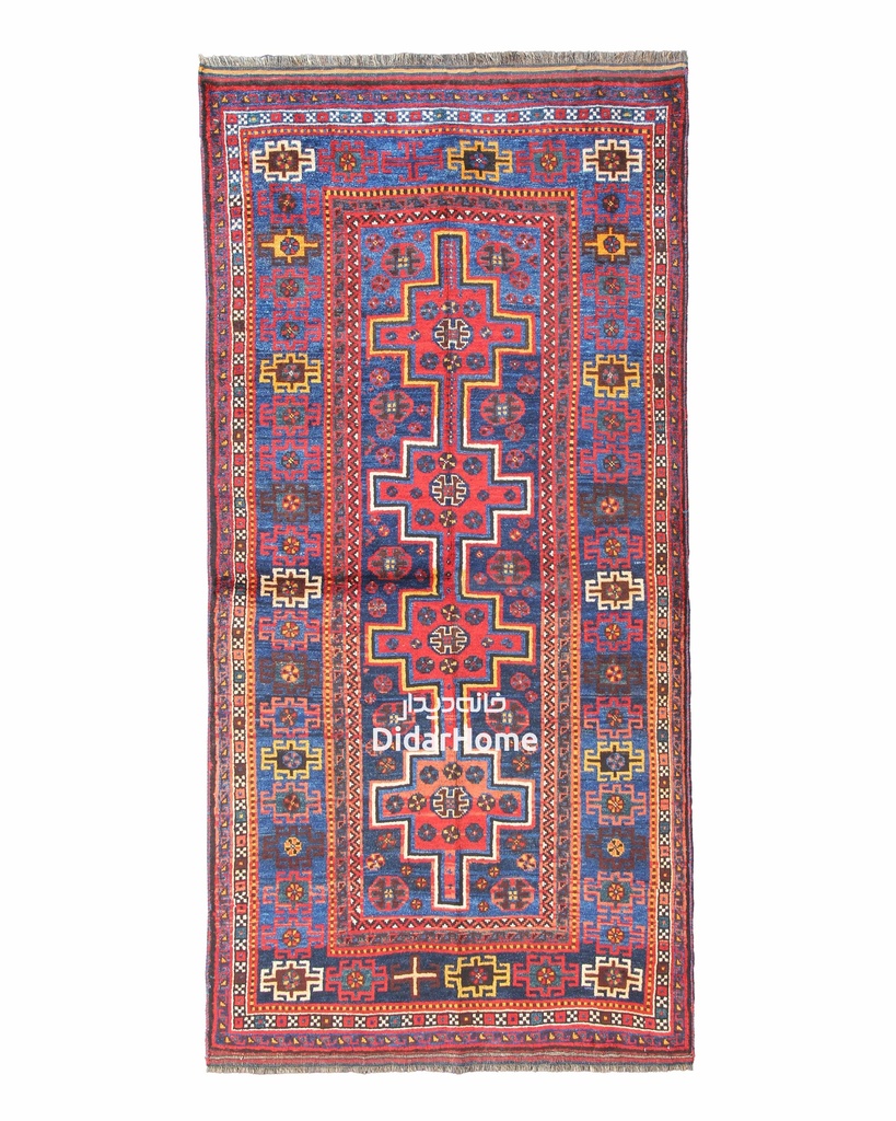 فرش دستباف آنتیک طرح ترنجی چهار متری