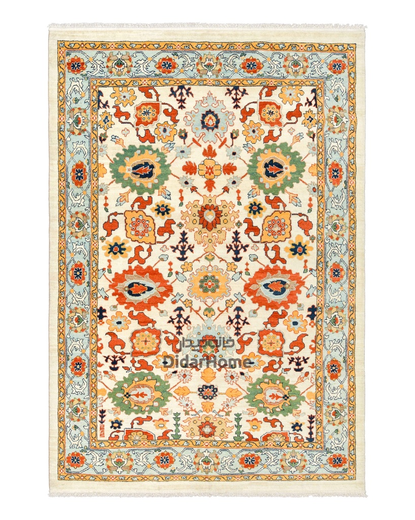 فرش دستباف هریس طرح افشان شش متری