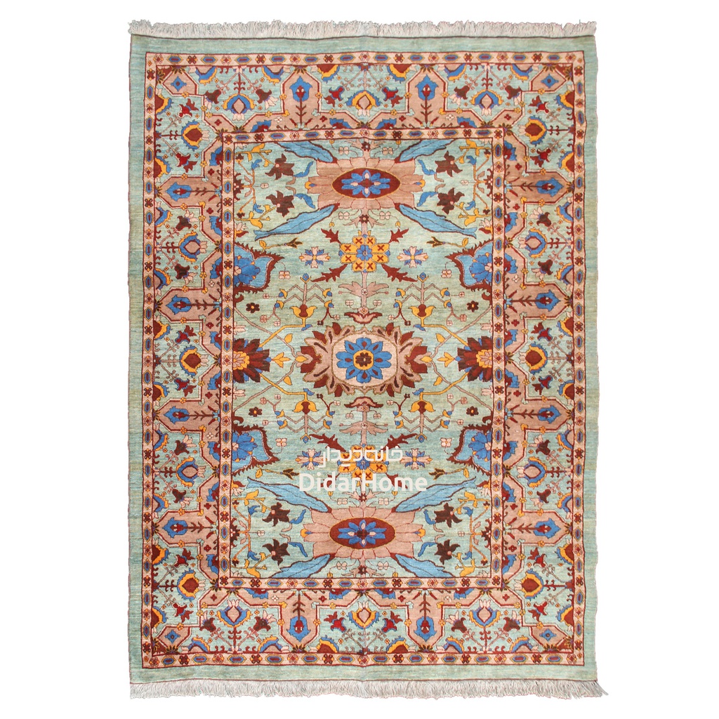 فرش دستباف قشقایی طرح افشان شش متری