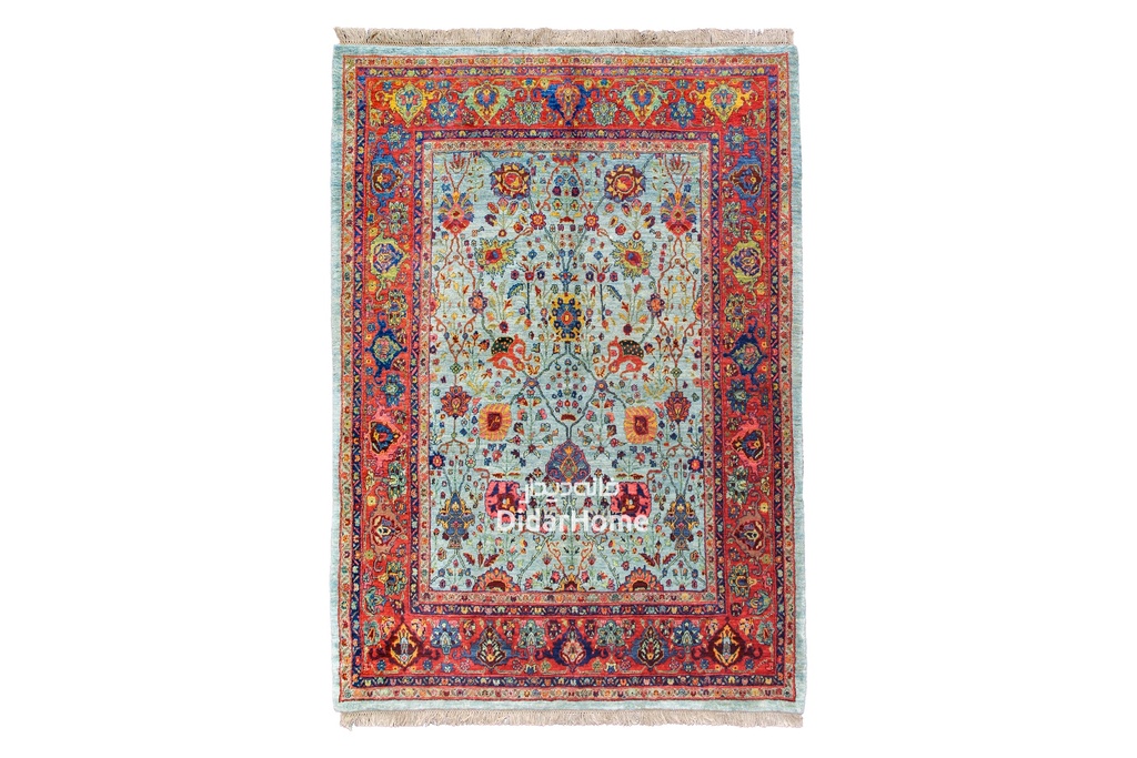 فرش دستباف گروس طرح افشان چهار متری