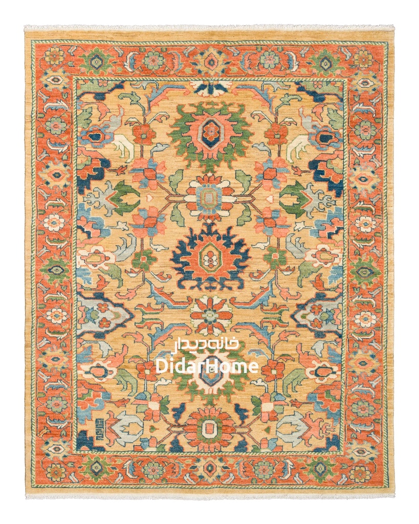 فرش دستباف هریس طرح افشان چهار متری