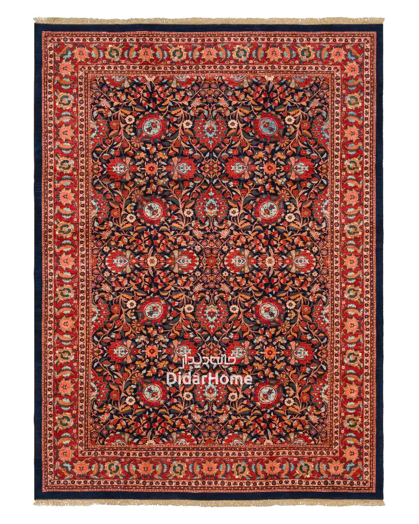 فرش دستباف بیجار طرح افشان هفده متری