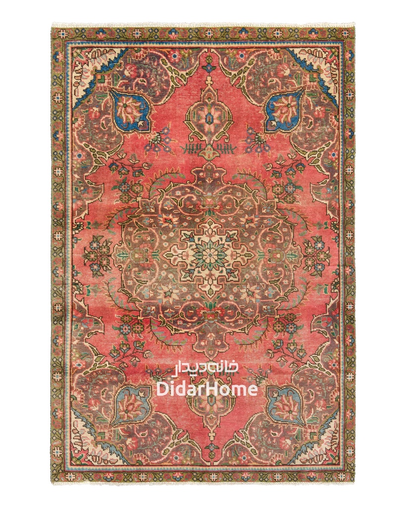 فرش دستباف مدرن تبریز طرح ترنجی سه متری