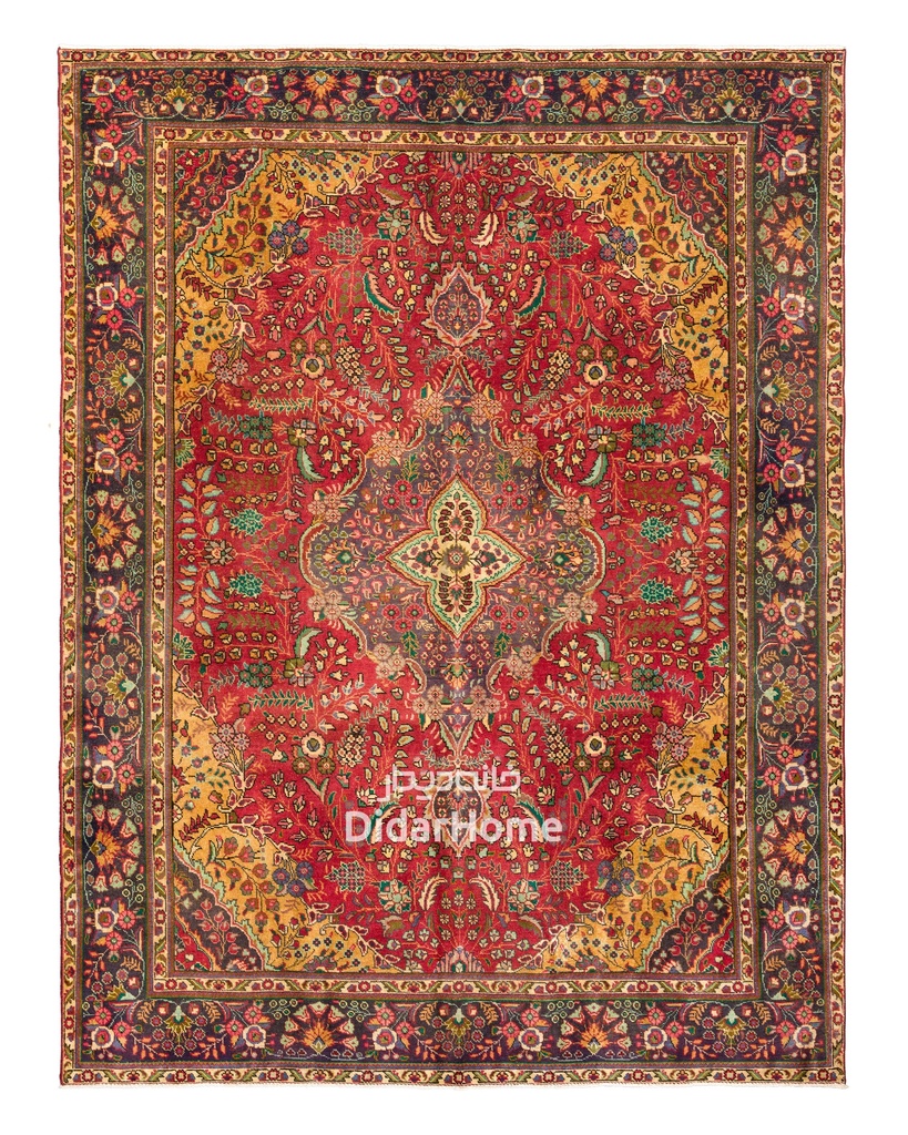 فرش دستباف مدرن تبریز طرح ترنجی نه متری