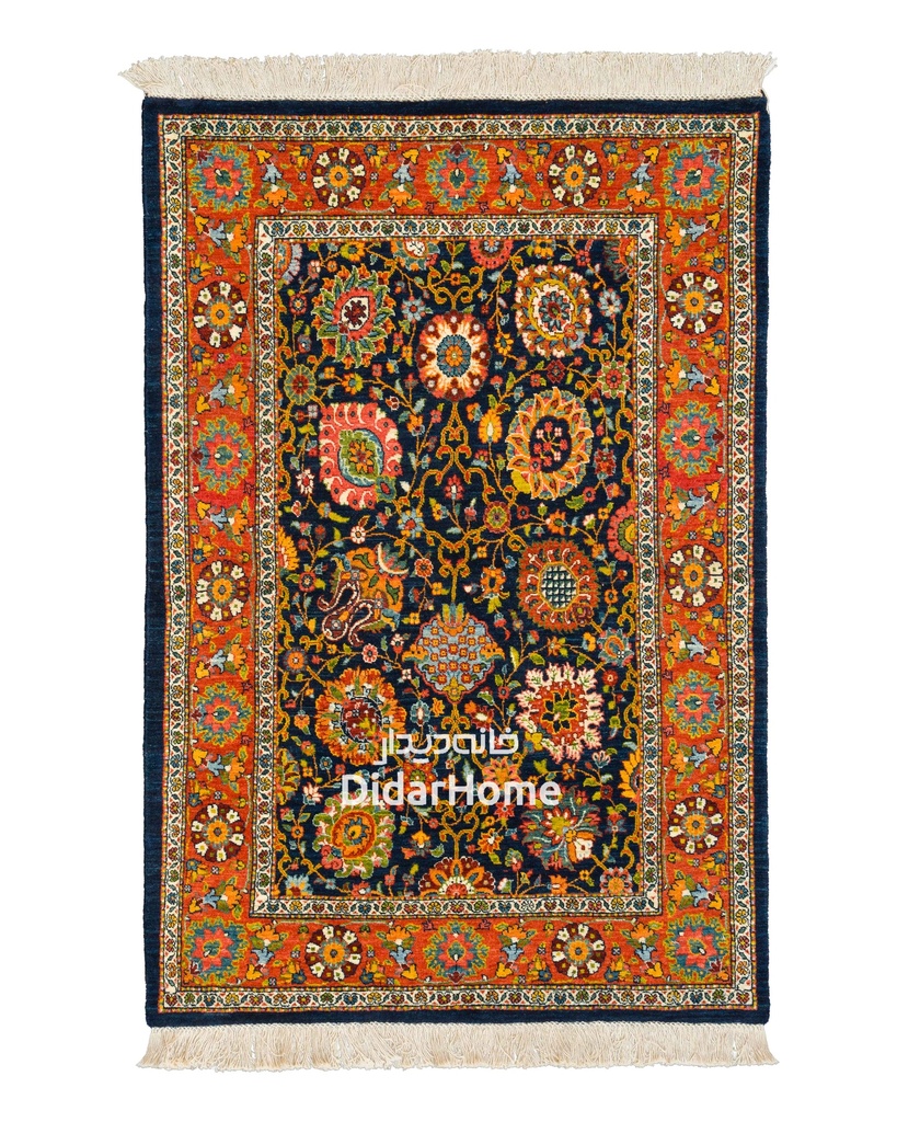 فرش دستباف تبریز ۴۵ رج طرح افشان ذرع و نیم