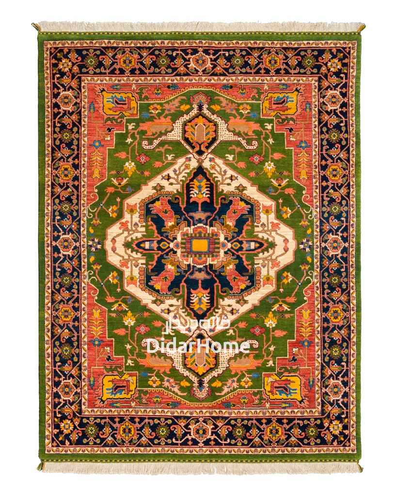 فرش دستباف هریس طرح ترنجی شش متری