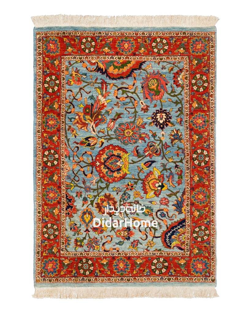 فرش دستباف تبریز  ۴۰ رج طرح افشان ذرع و نیم