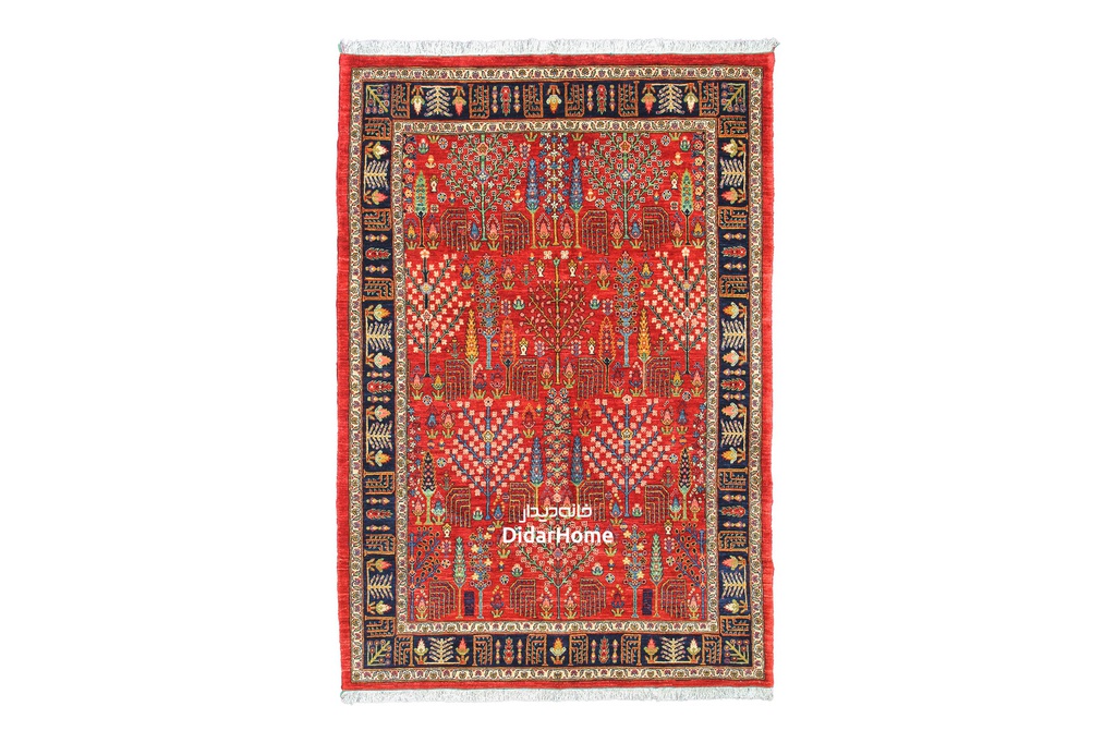 فرش دستباف قشقایی طرح افشان چهار متری