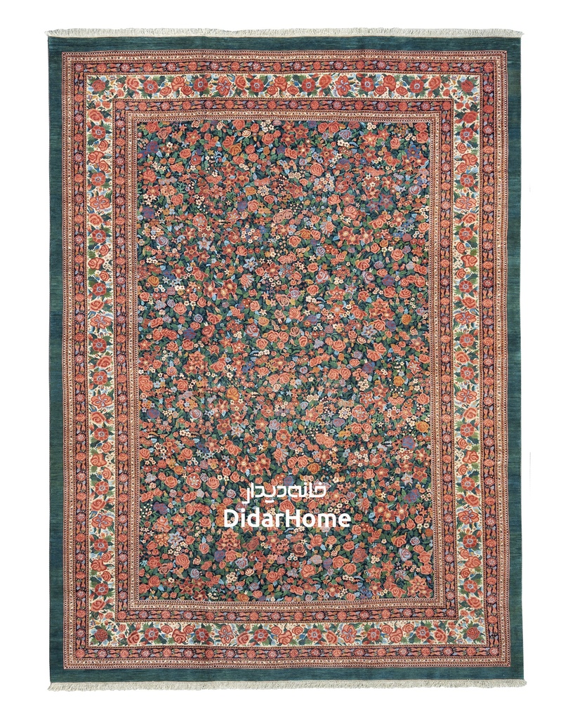 فرش دستباف بیجار طرح هزارگل ۱۷/۱۲ متری