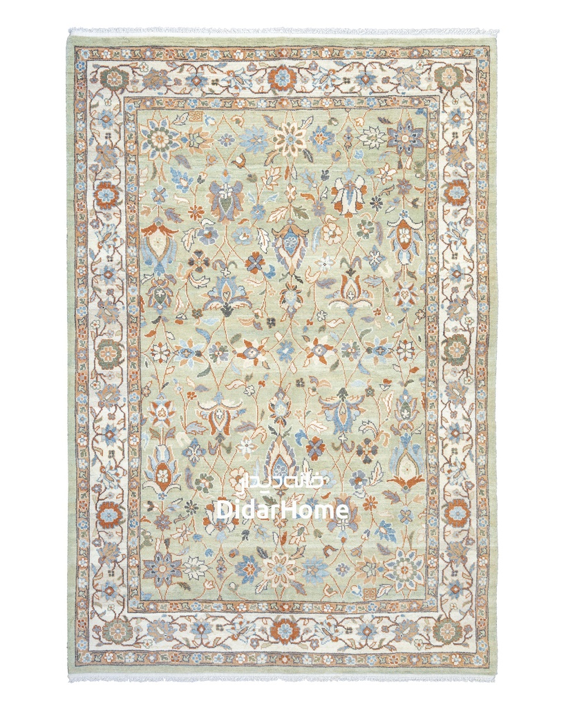 فرش دستباف سلطان آباد طرح افشان شش متری