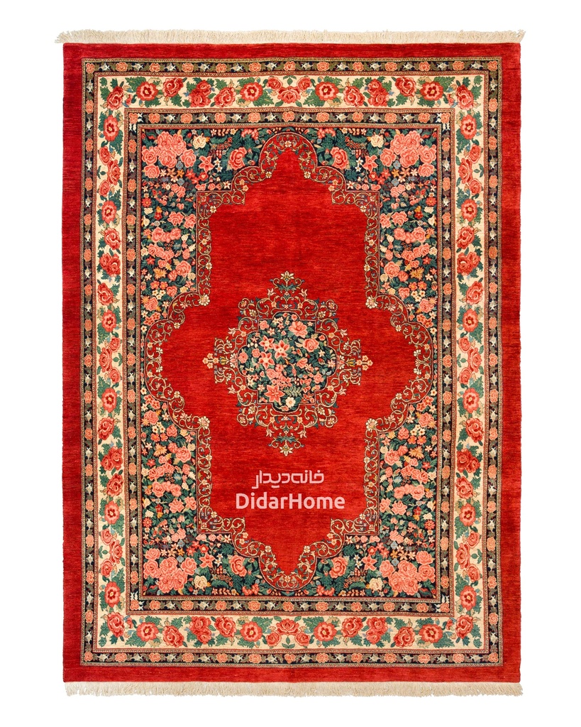 فرش دستباف بیجار طرح ترنجی نه متری