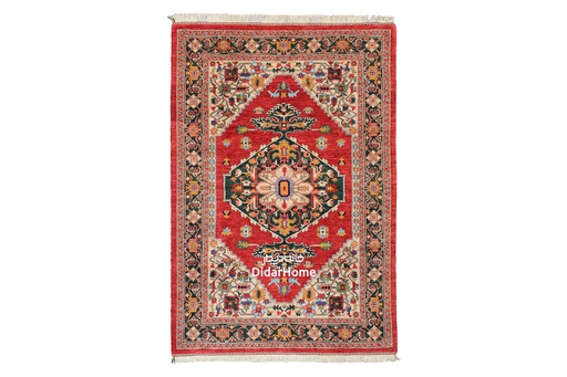 [11050165] فرش دستباف هریس طرح ترنجی شش متری