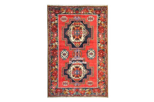 [11030600] فرش دستباف آنتیک بختیاری طرح ترنجی سه متری