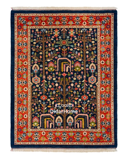 [92064267] فرش دستباف بختیاری طرح درخت زندگی شش متری