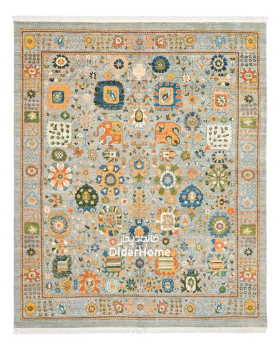 [72082803] فرش دستباف کرمان طرح افشان نه متری