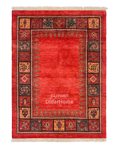 [13037610] فرش دستباف قشقایی طرح کفساده ۳/۳۰ متری