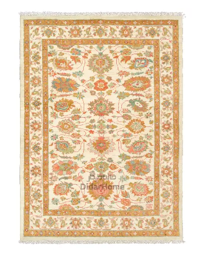 [62031873] فرش دستباف سلطان آباد طرح افشان ۳/۸۹ متری (زیگلر محل)