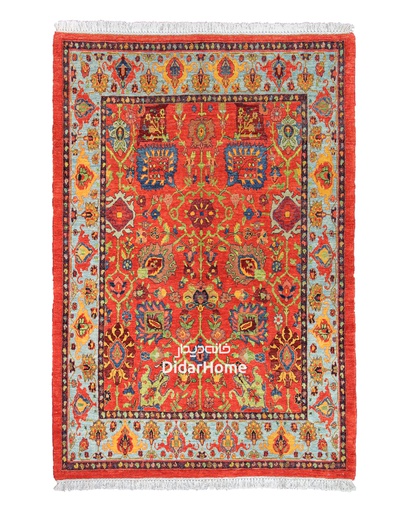 [12030138] فرش دستباف گروس طرح افشان چهار متری