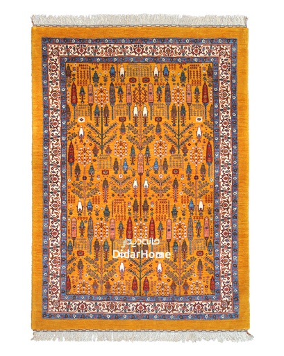 [32040251] فرش دستباف بیجار طرح افشان چهار متری