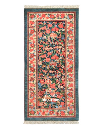 [42026923] کناره دستباف بیجار طرح افشان