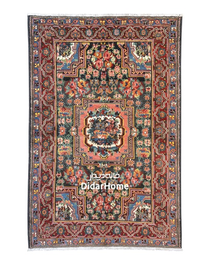 [51032607] فرش دستباف آنتیک بختیاری طرح ترنجی ۳/۱۱ متری