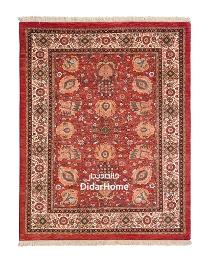 [12047239] فرش دستباف بیجار طرح افشان چهار متری