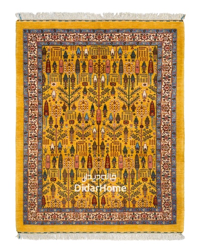 [32043323] فرش دستباف بیجار طرح افشان چهار متری