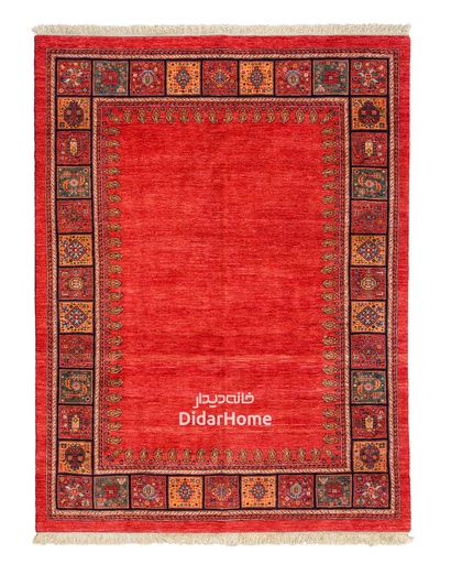 [13047257] فرش دستباف قشقایی طرح کفساده چهار متری